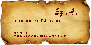 Szerencse Adrienn névjegykártya