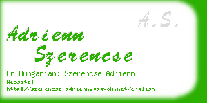 adrienn szerencse business card